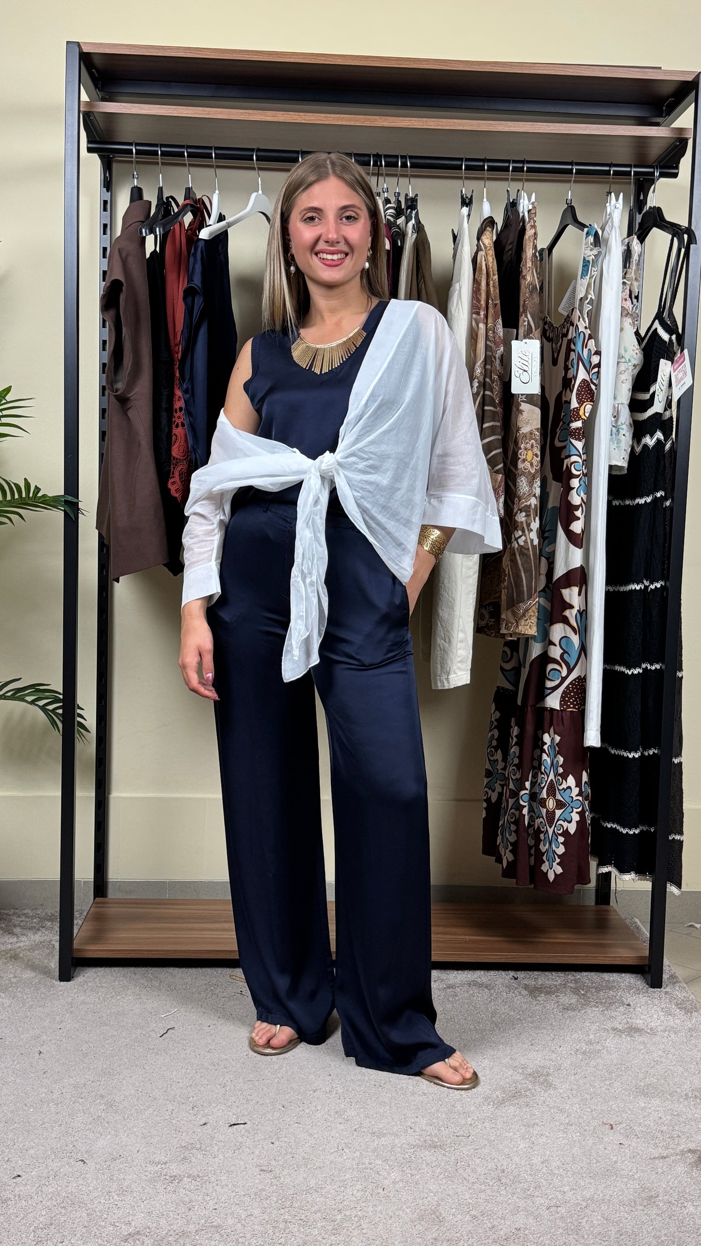 Pantalone in seta