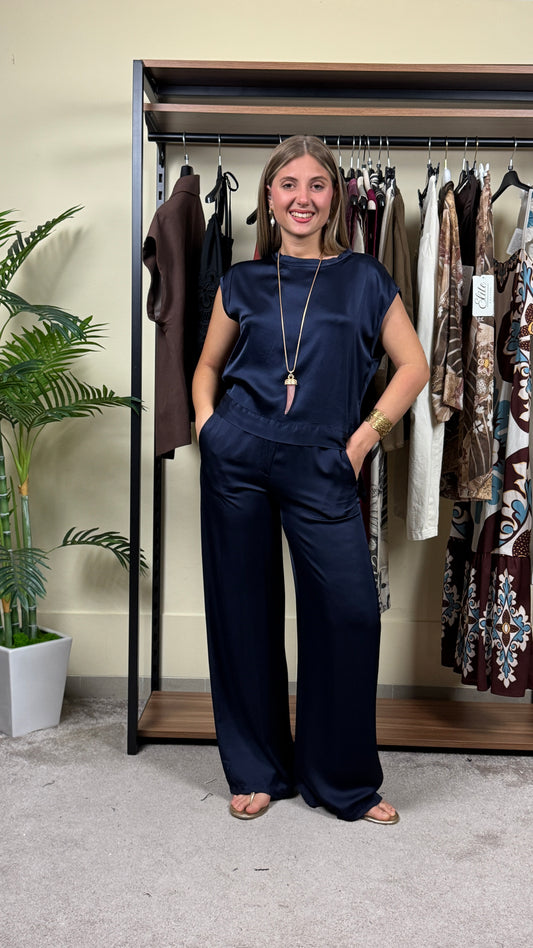 Pantalone in seta