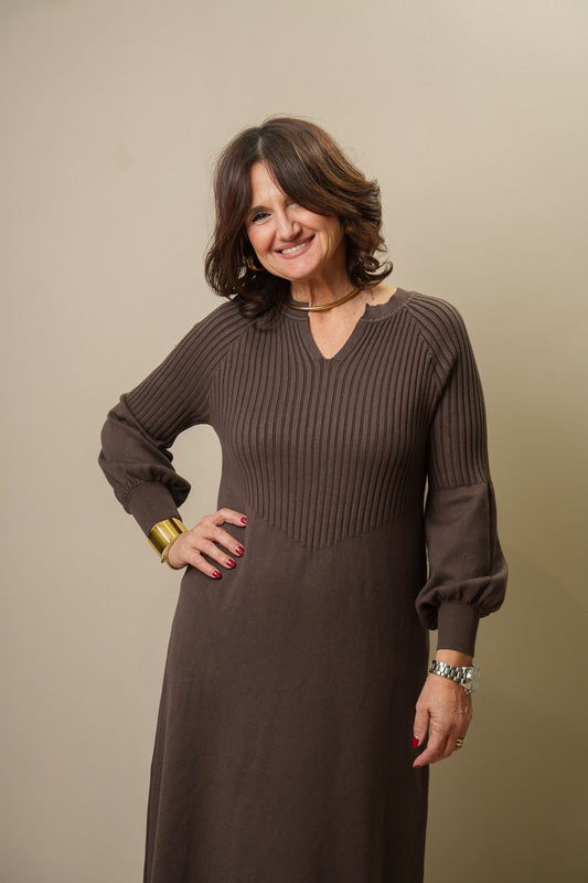 Abito in Maglia a Coste