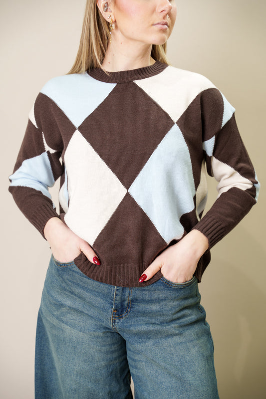 Maglione Big Losanghe - Susy Mix