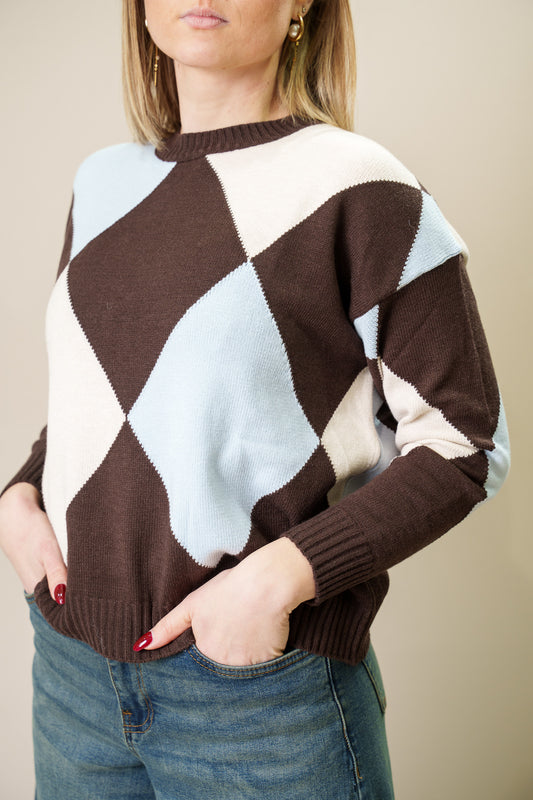 Maglione Big Losanghe - Susy Mix