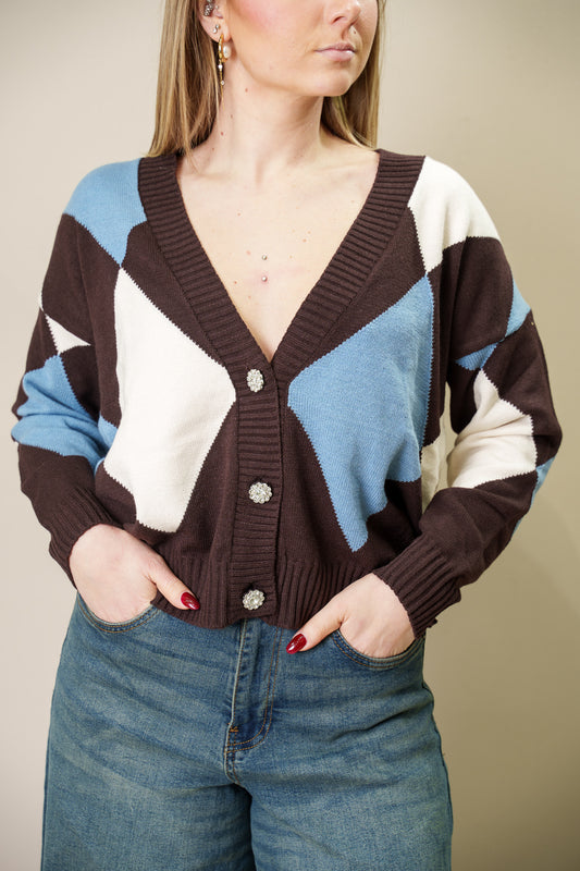 Cardigan Big Losanghe - Susy Mix