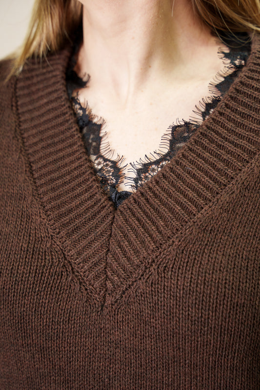 Maglione Collo in Pizzo - TWOWAY