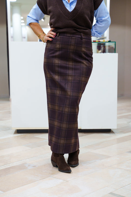 Gonna a Matita in Check Susy Mix