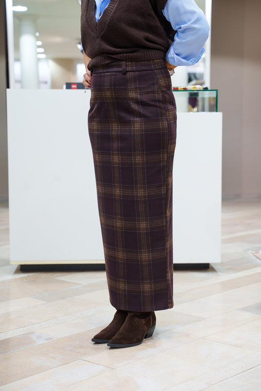 Gonna a Matita in Check Susy Mix