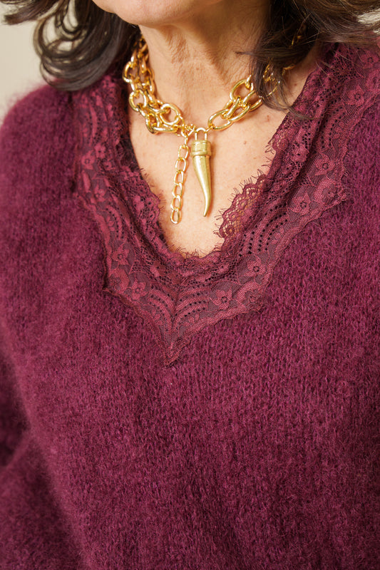 Maglione Lingerie 80% mohair