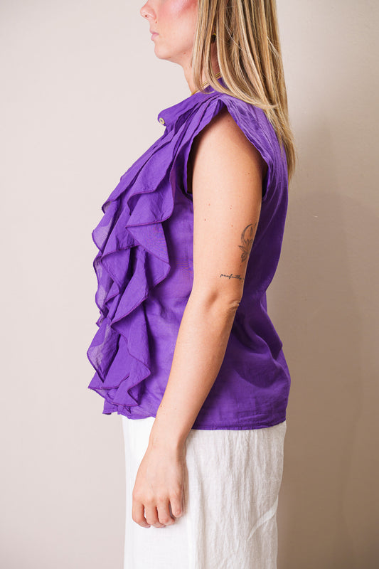 Camicia Smanicata Volant - Susy Mix