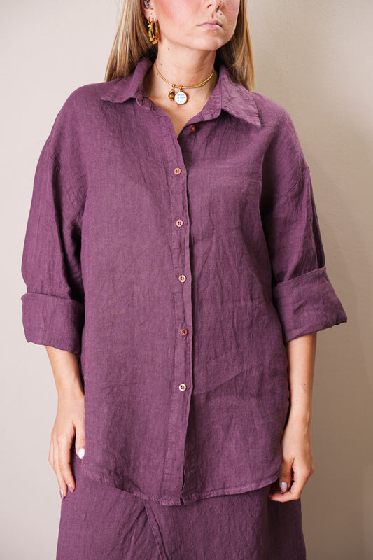 Camicia Long Sleeve Puro Lino - Susy Mix