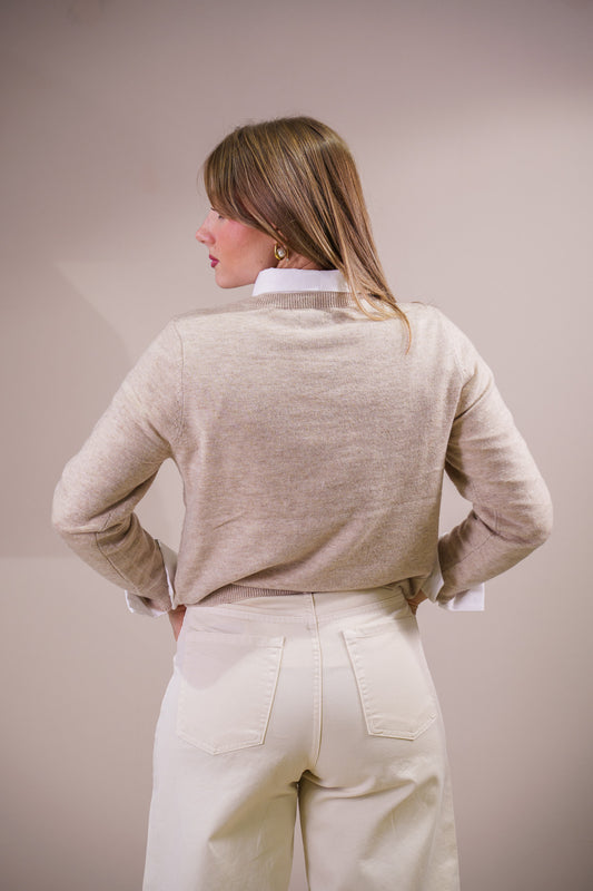 Maglione Misto Cashmere Two Way