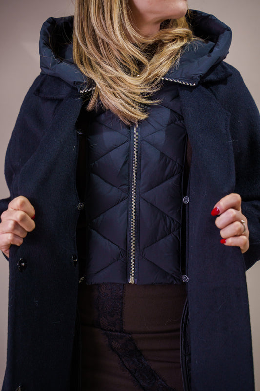 Cappotto 50% Lana con Cappuccio